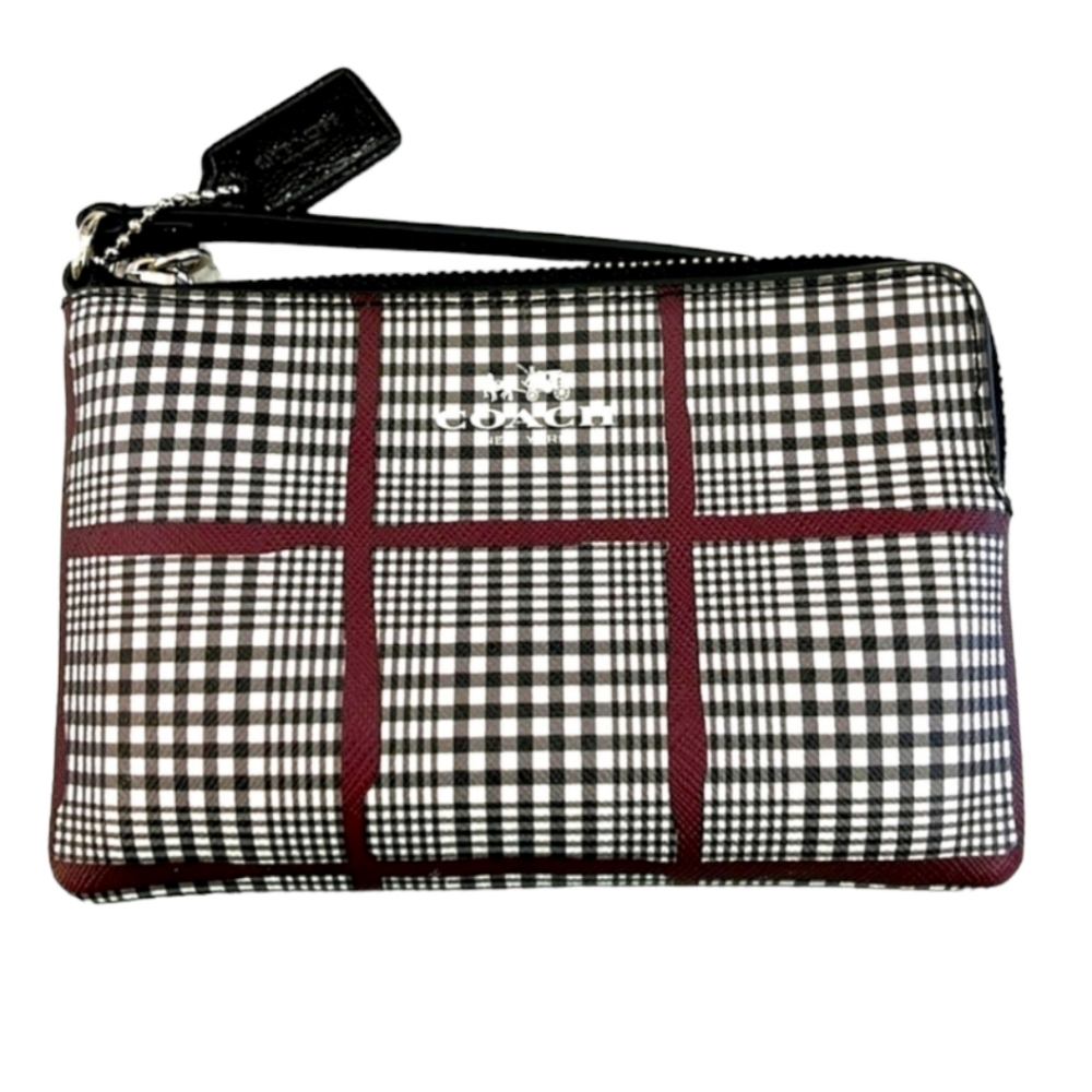 COACH GLEN PLAID WRISTLET